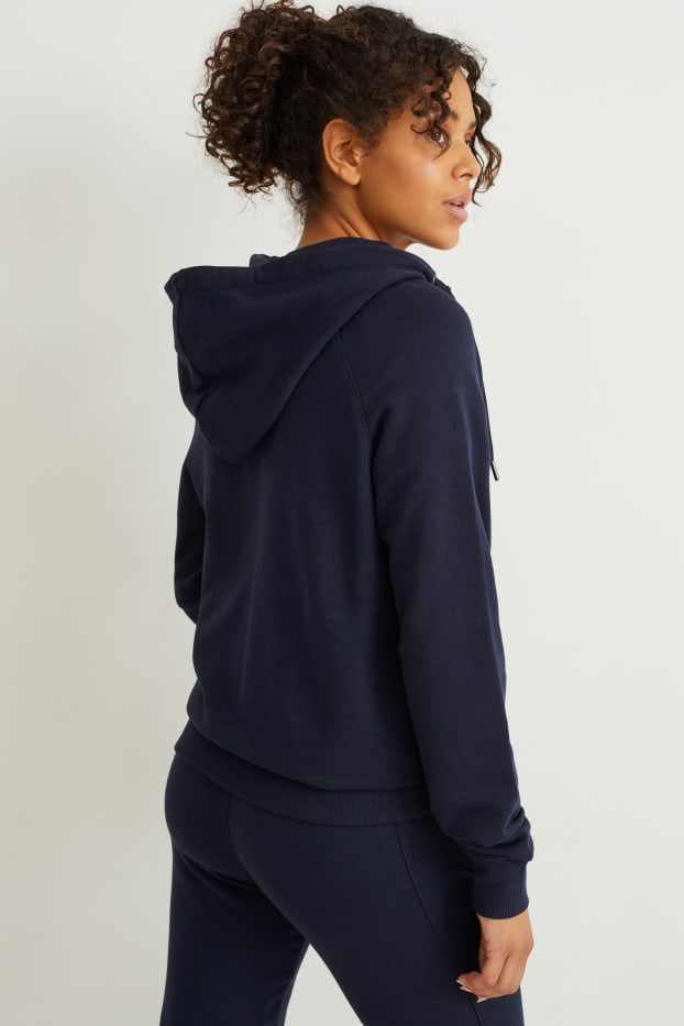 Women - Active zip-through hoodie - dark blue