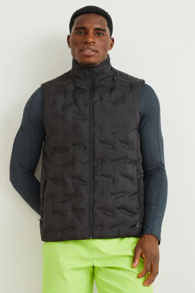 Heren - Sportvest - waterafstotend - zwart