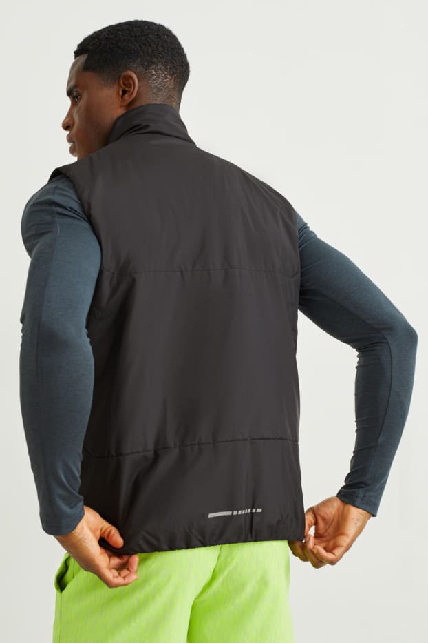Heren - Sportvest - waterafstotend - zwart