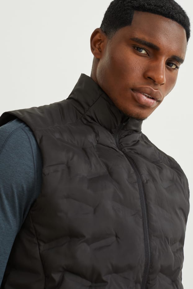 Heren - Sportvest - waterafstotend - zwart