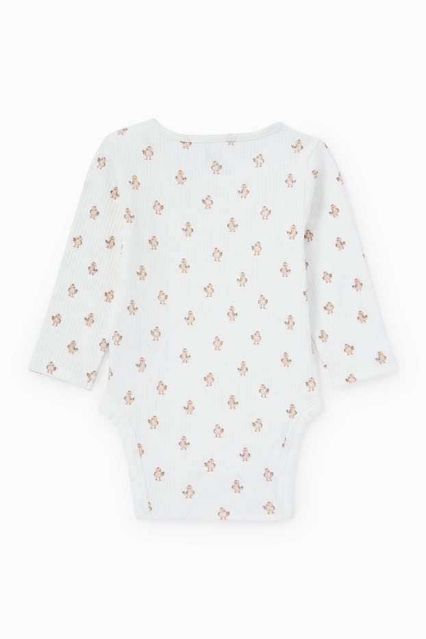 Miminka - chlapci - Kuřátka - body pro miminka - krémově bílá