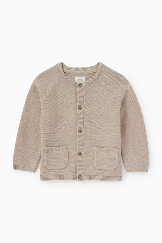 Bébés garçons - Gilet en maille pour bébé - taupe