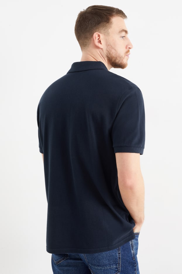 Hommes - Polo - bleu foncé
