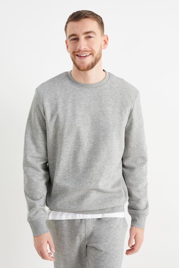 Hommes - Sweat - gris clair chiné
