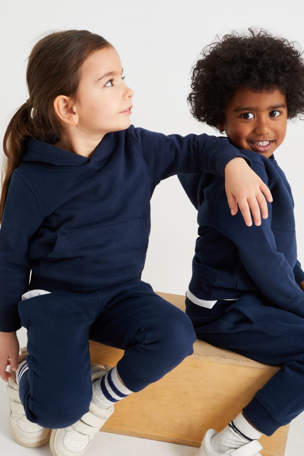 Enfants garçons - Sweat à capuche - genderneutral - bleu foncé