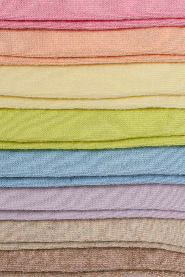 Dames - Set van 10 paar - sokken - roze