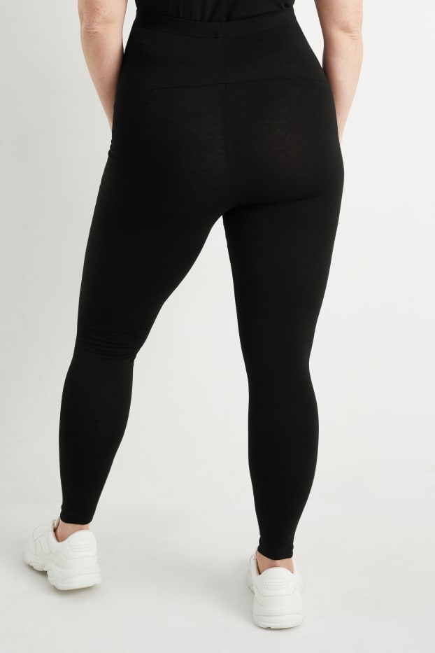 Damen - Umstands-Leggings - schwarz
