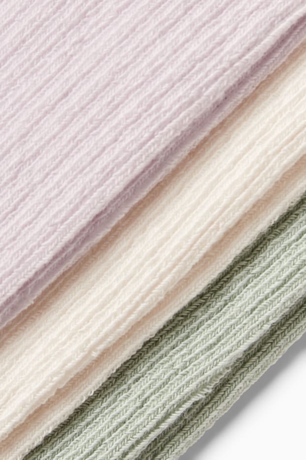 Bébés filles - Lot de 3 paires - collants pour bébé - violet clair