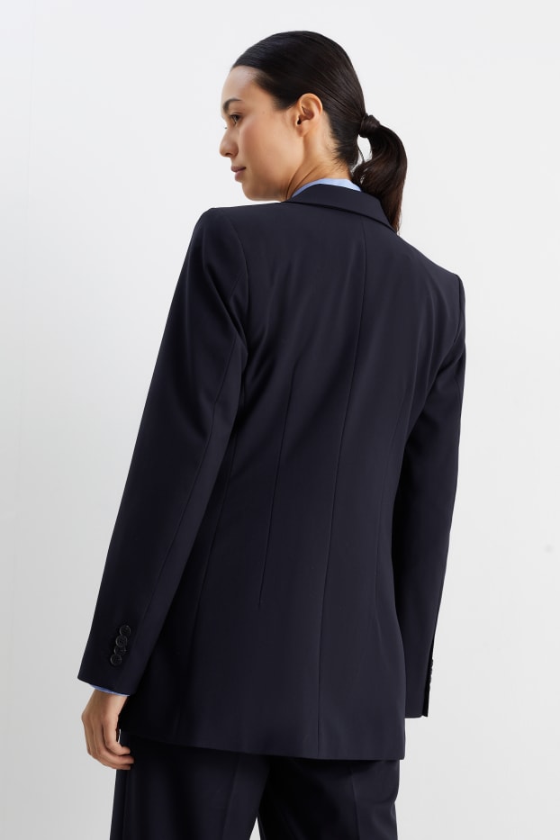 Femmes - Blazer de bureau - regular fit - Mix & Match - bleu foncé