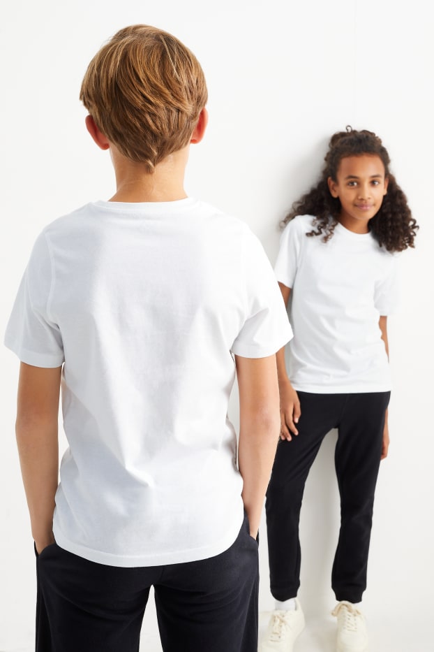 Children Boys - Short sleeve T-shirt - genderneutral - white