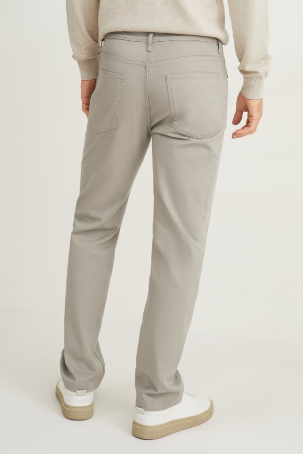 Herren - Hose - Regular Fit - hellgrau-melange