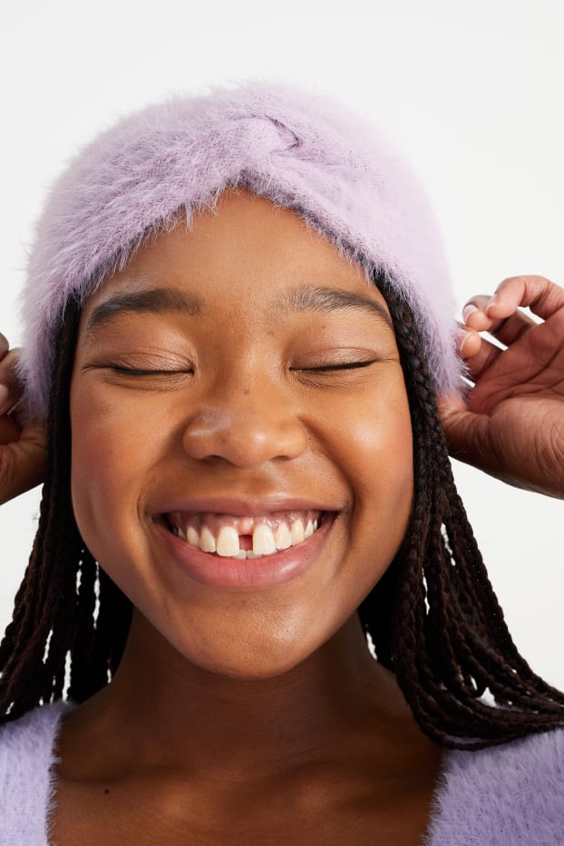 Damen - Stirnband - hellviolett