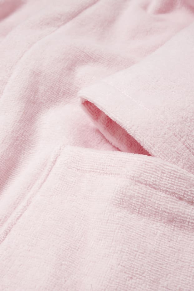 Bambine - Accappatoio con cappuccio - rosa