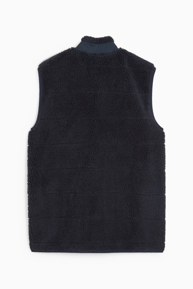 Home - Armilla de pèl sintètic - THERMOLITE® - blau fosc