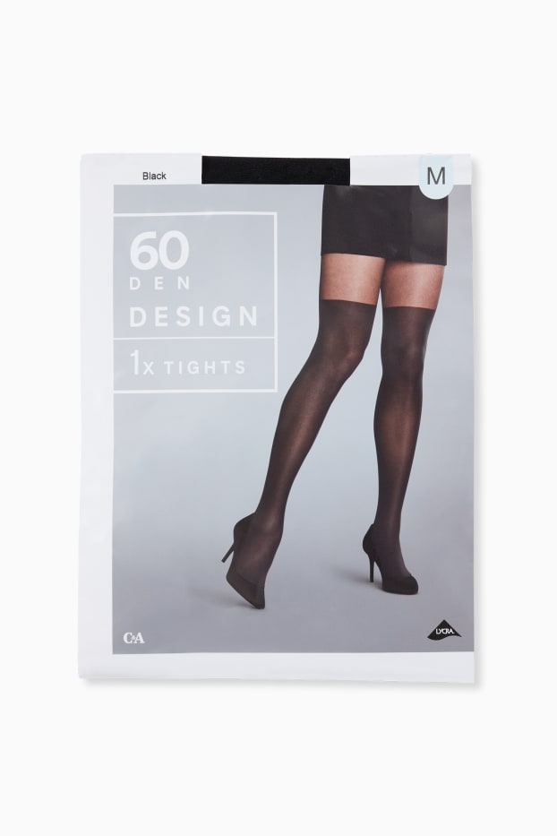 Femmes - Collants fins - LYCRA® - 60 DEN - noir