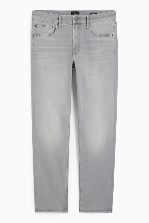 Pánské - Slim jeans - džíny - světle šedé