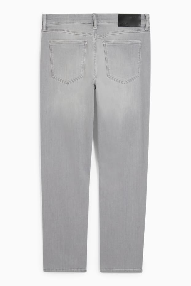 Pánské - Slim jeans - džíny - světle šedé