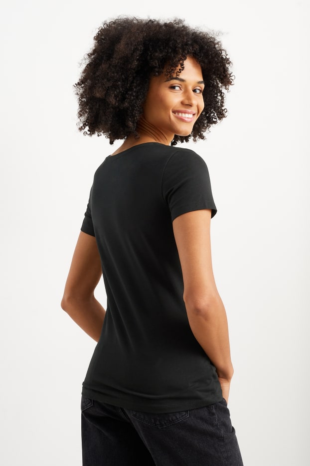 Donna - T-shirt basic - nero
