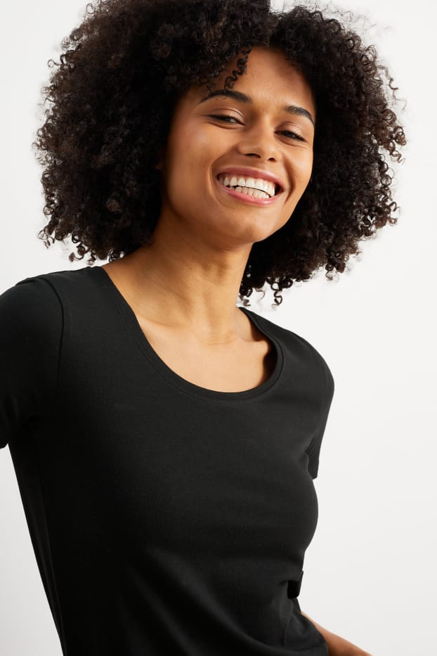 Donna - T-shirt basic - nero