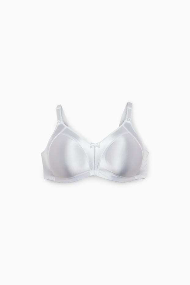 Femmes - Soutien-gorge réducteur - effet brillant - blanc