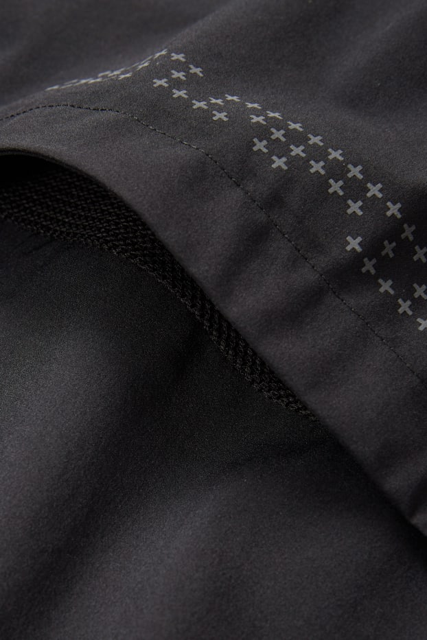 Uomo - Giacca sportiva con cappuccio - 4 Way Stretch - nero