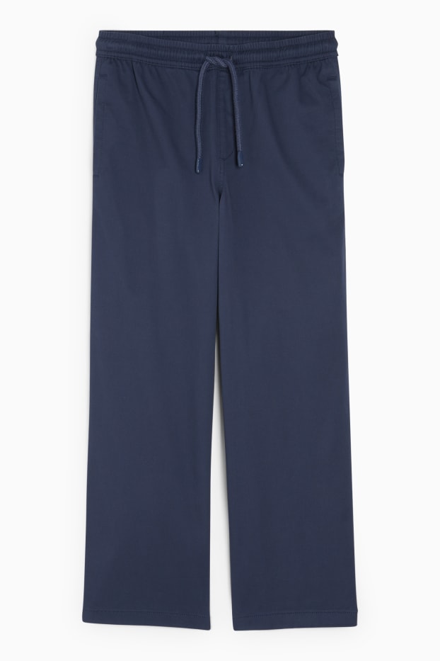 Kinder Jungen - Stoffhose - dunkelblau