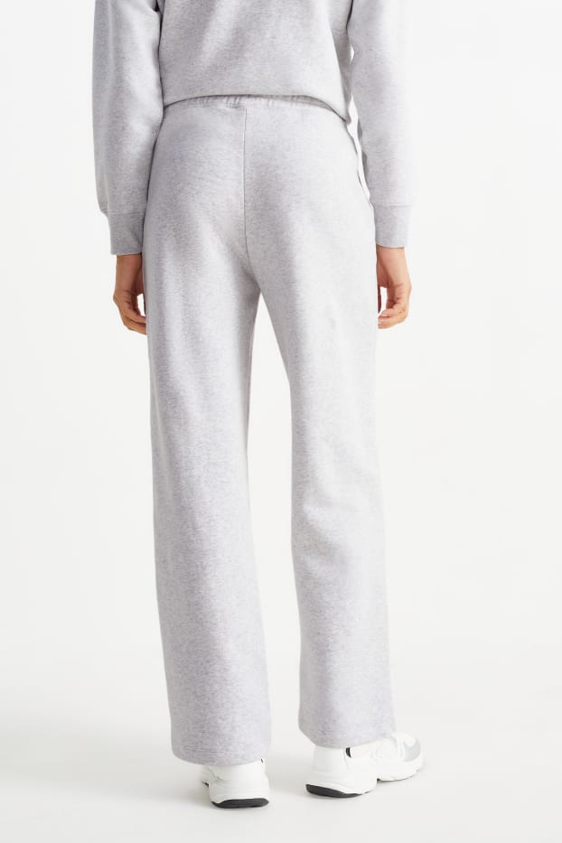 Donna - Pantaloni sportivi basic - grigio chiaro melange