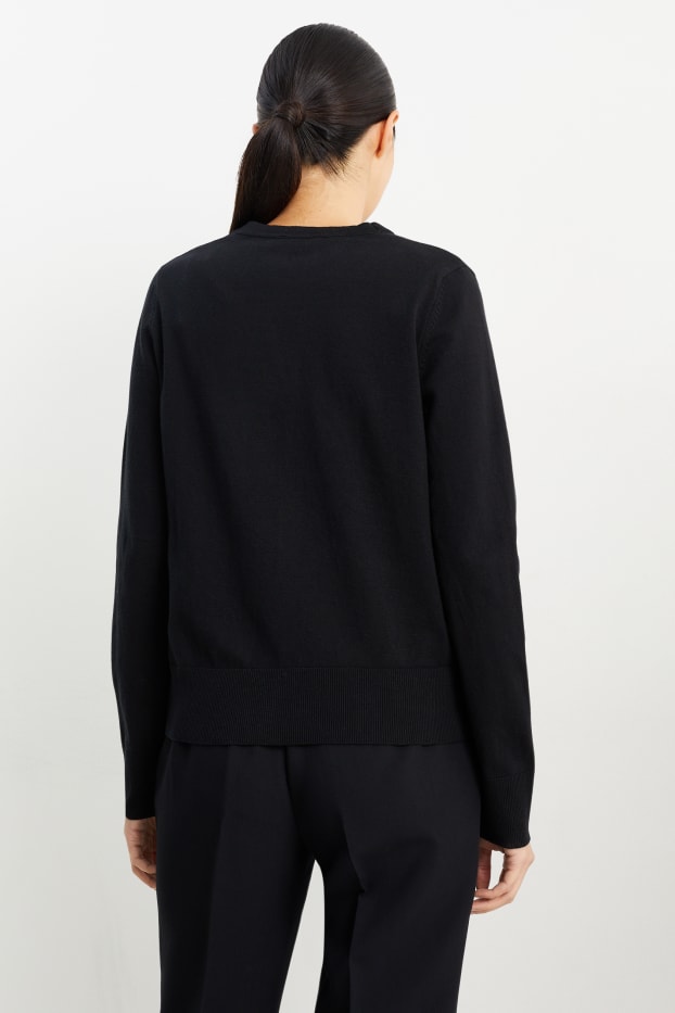 Femmes - Gilet basique en maille - noir