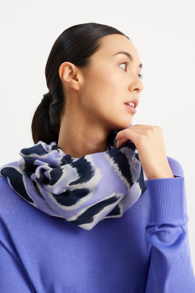 Mujer - Bufanda - estampada - lila