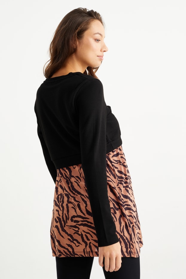 Dona - Dessuadora de lactància - look 2 en 1 - negre