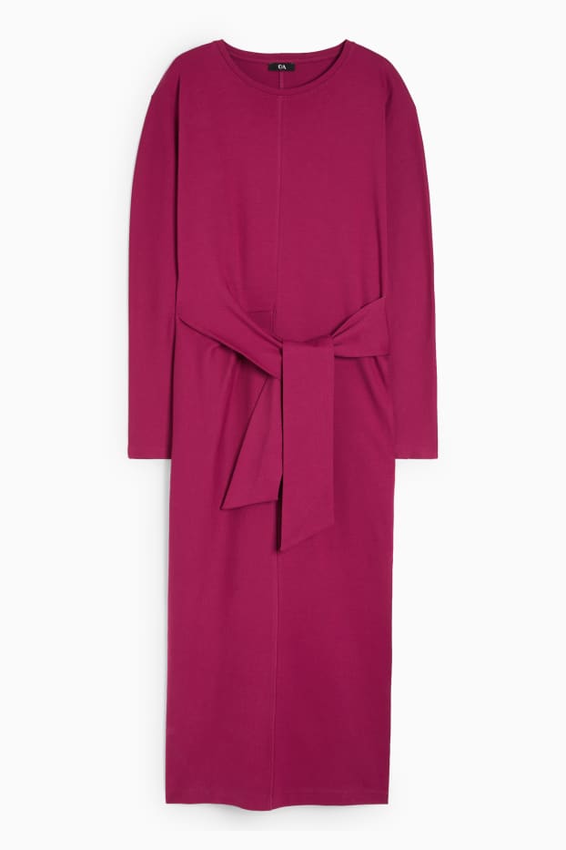 Women - Dress with slit - violet