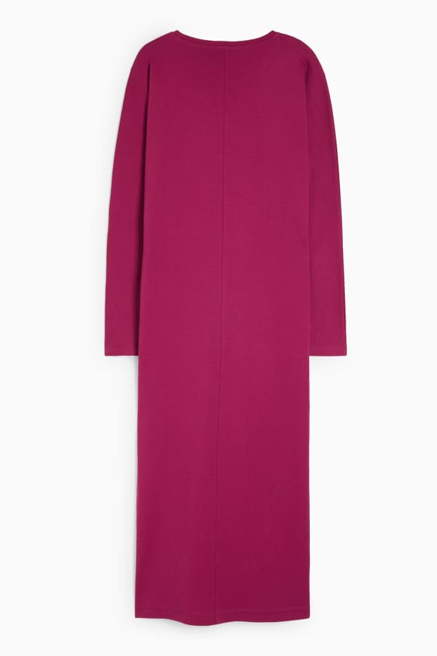 Women - Dress with slit - violet