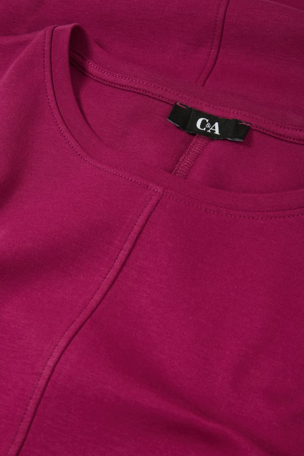 Women - Dress with slit - violet