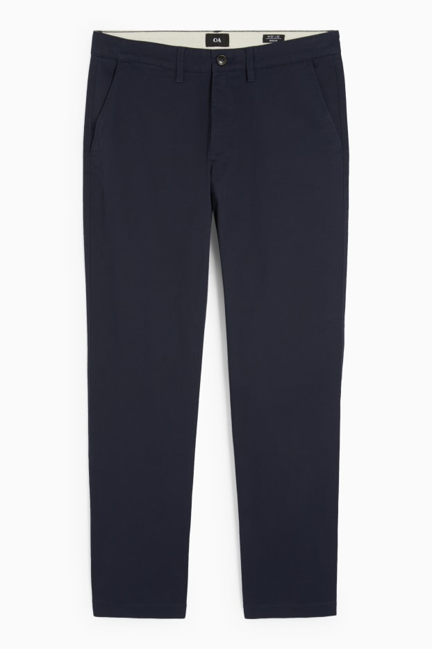 Home - Pantalons xinos - regular fit - blau fosc