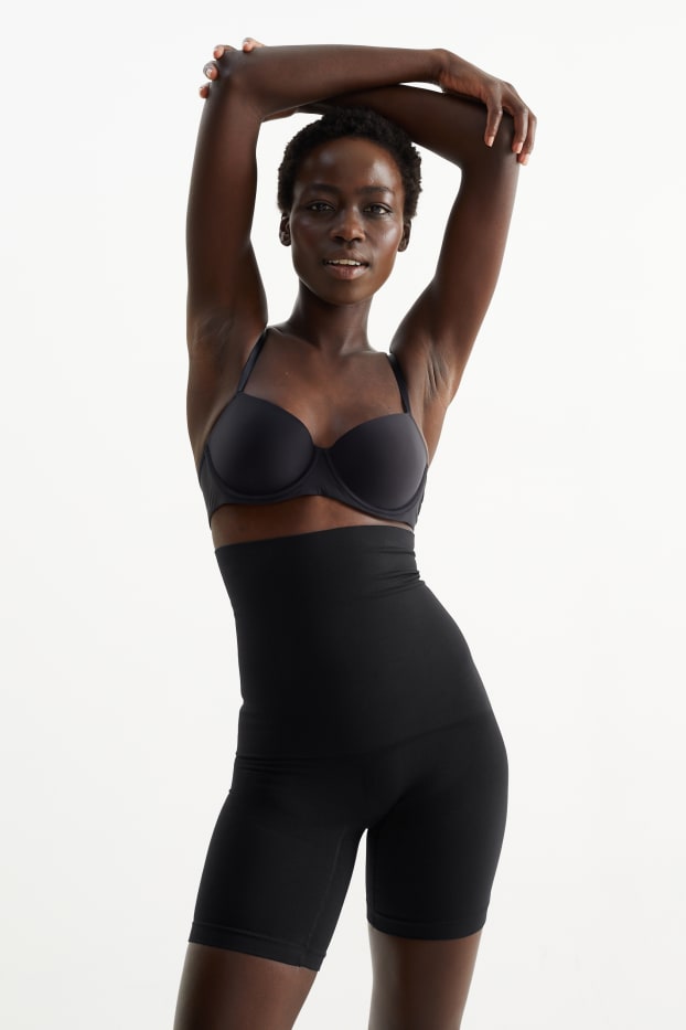 Femei - Pantaloni modelatori - fără cusături - negru