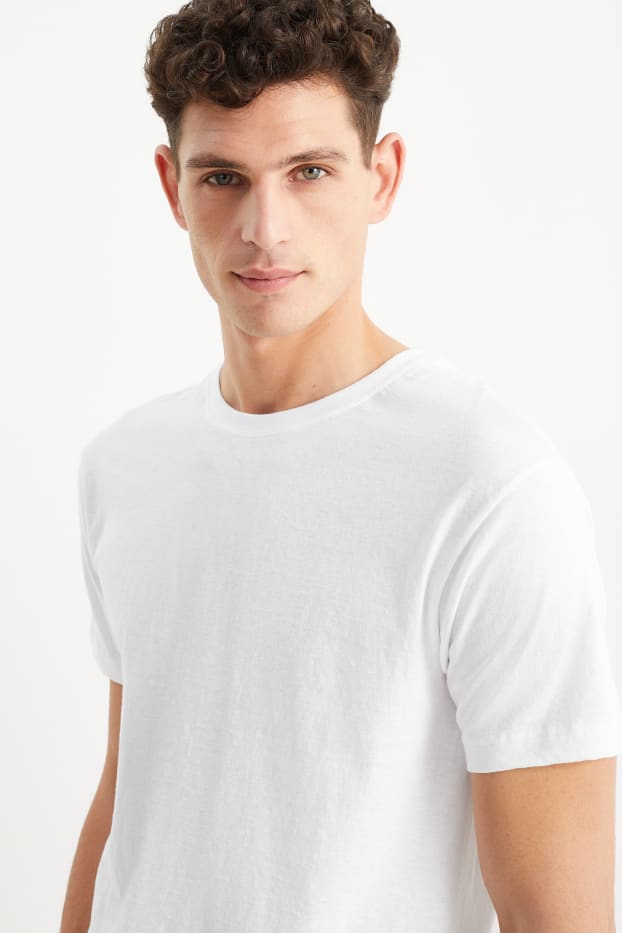 Uomo - Confezione da 3 - canottiera - senza cuciture - bianco