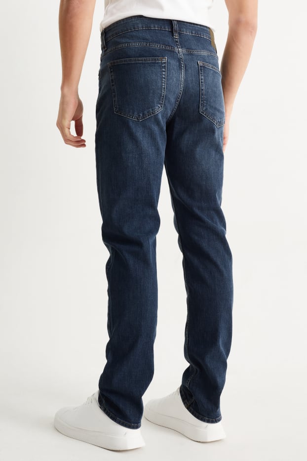 Bărbați - Straight jeans - LYCRA® - denim-albastru închis