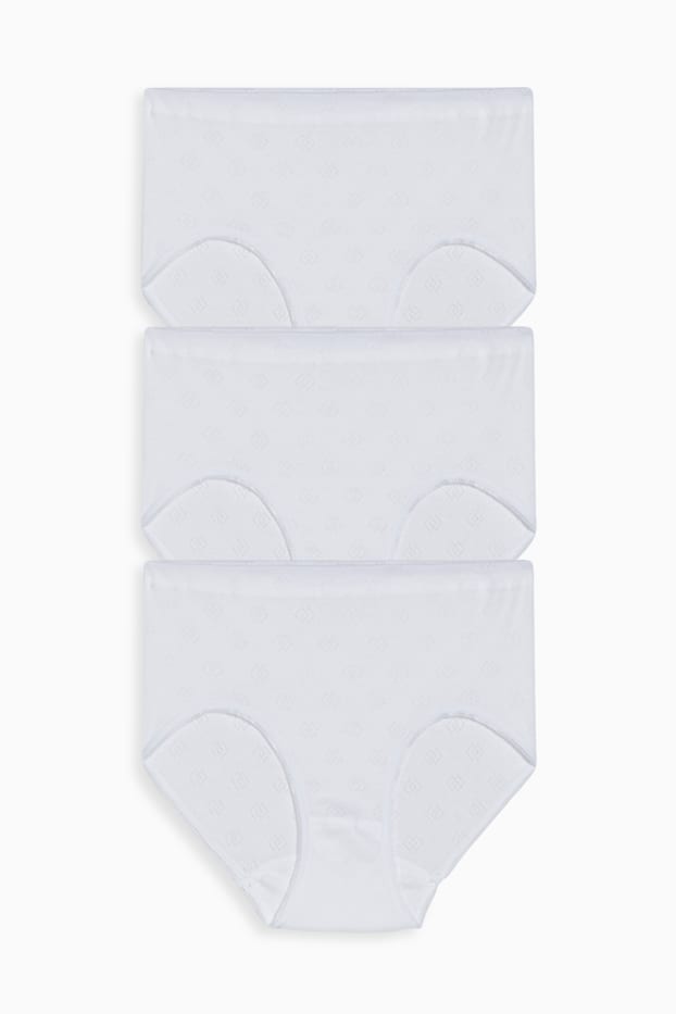 Women - Multipack of 3 - briefs - white