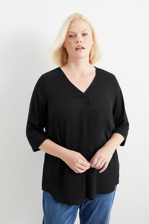 Dames - Blouse - zwart