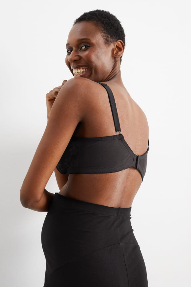 Dámské - Kojící podprsenka bez kostic - černá