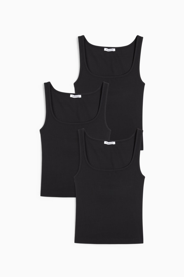 Women - Multipack of 3 - top - black