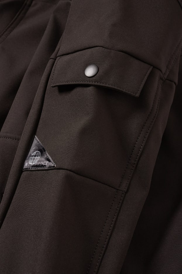 Children Boys - Softshell jacket - waterproof - black