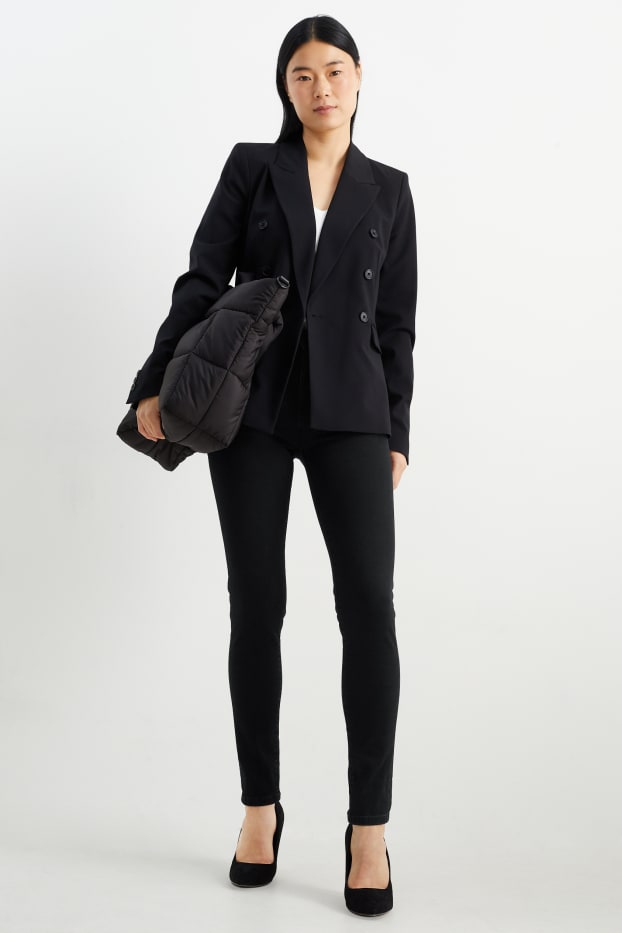 Donna - Skinny jeans - vita media - jeans modellanti - LYCRA® - nero