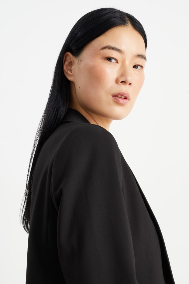 Donna - Blazer lungo - relaxed fit - nero