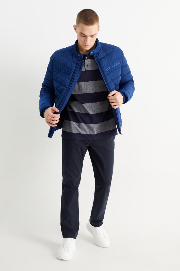 Home - Pantalons xinos - regular fit - blau fosc
