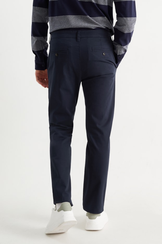 Home - Pantalons xinos - regular fit - blau fosc
