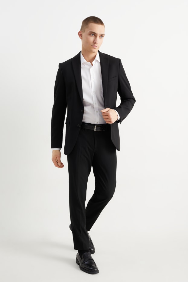 Herren - Baukasten-Hose - Body Fit - Flex - LYCRA® - Mix & Match - schwarz