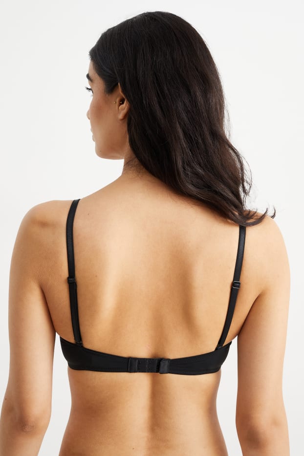Damen - Multipack 2er - BH ohne Bügel - wattiert - LYCRA® - schwarz