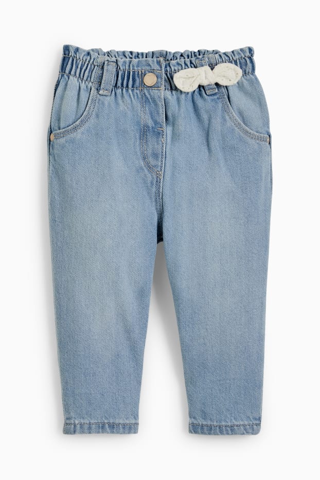 Baby Mädchen - Baby-Jeans - helljeansblau
