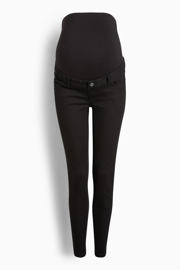 Dames - Zwangerschapsjeans - skinny jeans - LYCRA® - zwart